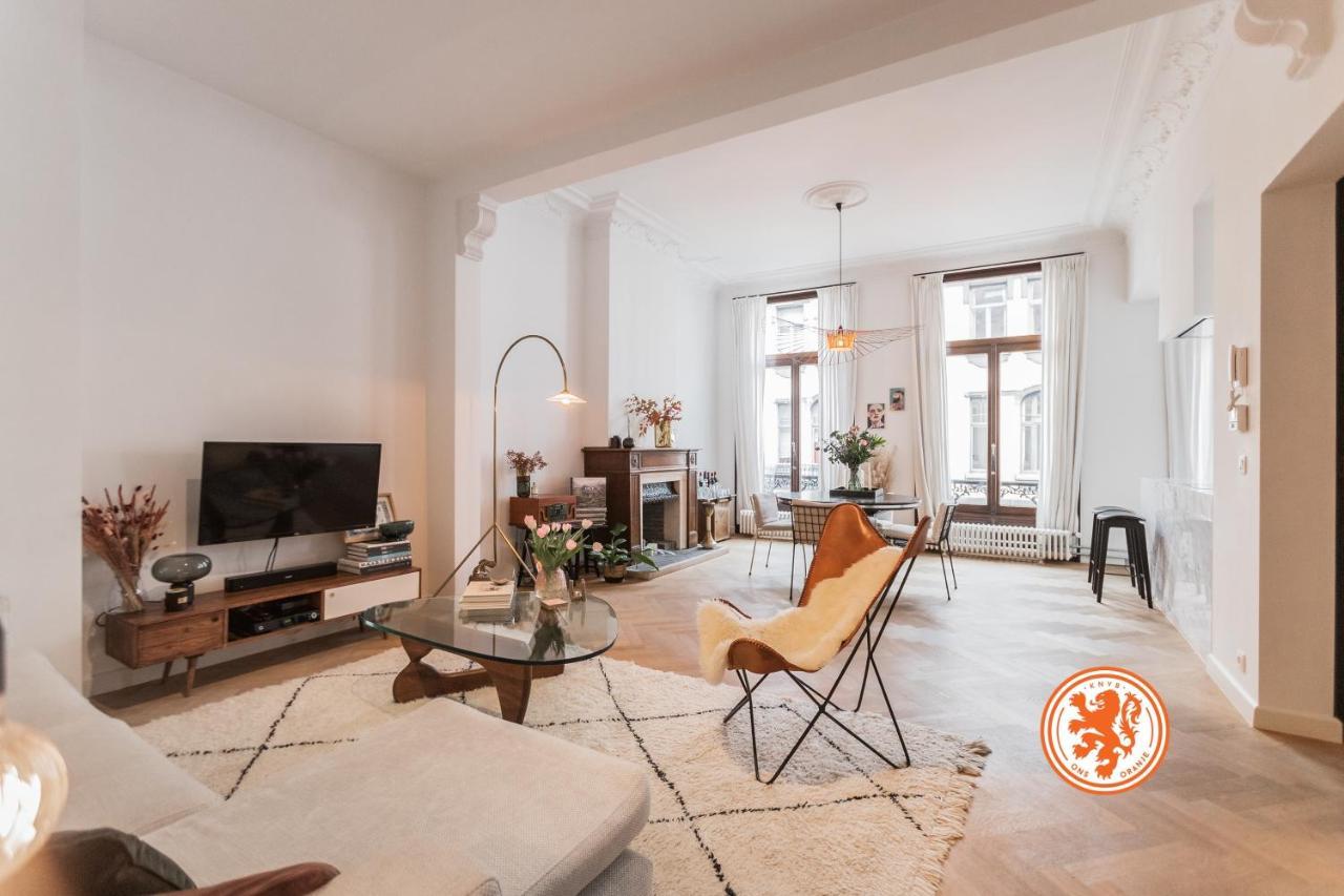 Traditional Chic, High Ceilings' Apt Aircos And Garage 안트베르펜 외부 사진